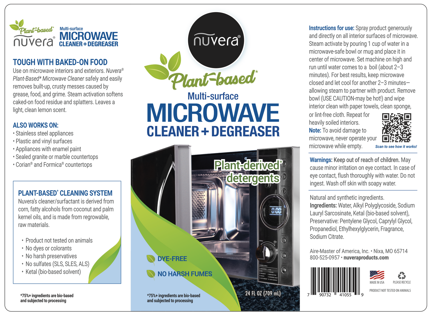 Plant Based Multi-Surface Microwave Cleaner & Degreaser