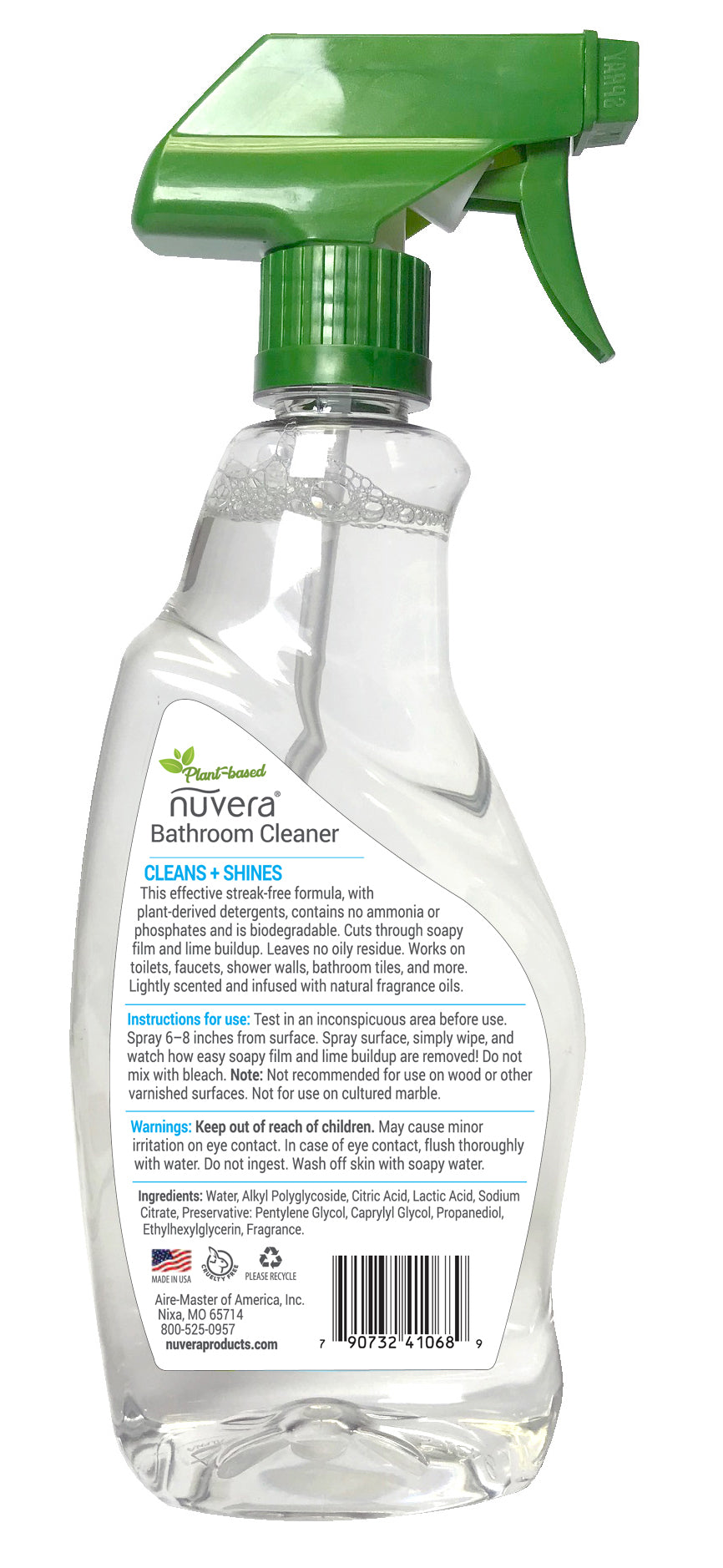 Plant Based Bathroom Cleaner Back