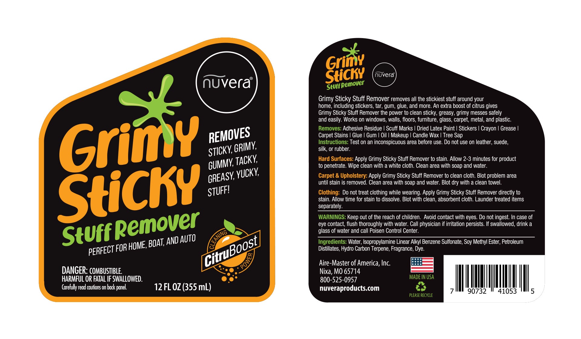 Grimy Sticky Stuff Remover – Nuvera