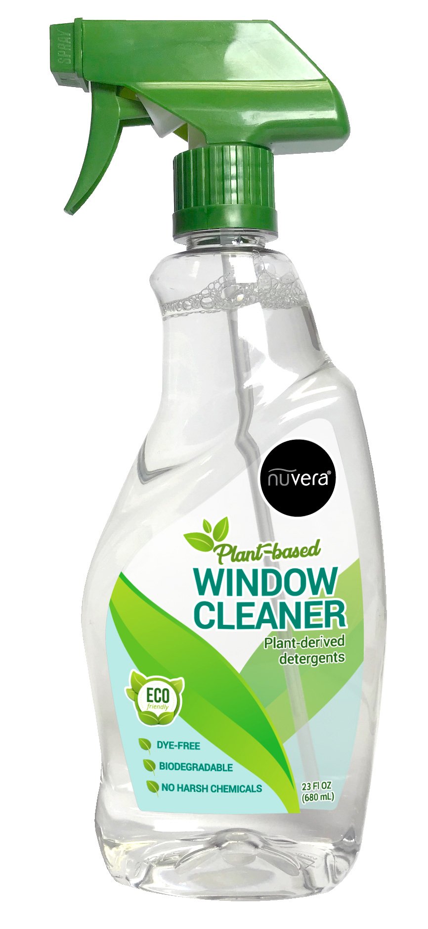 ÁTHOS Glass cleaner is plant-based, non-toxic and ALWAYS leaves a stea