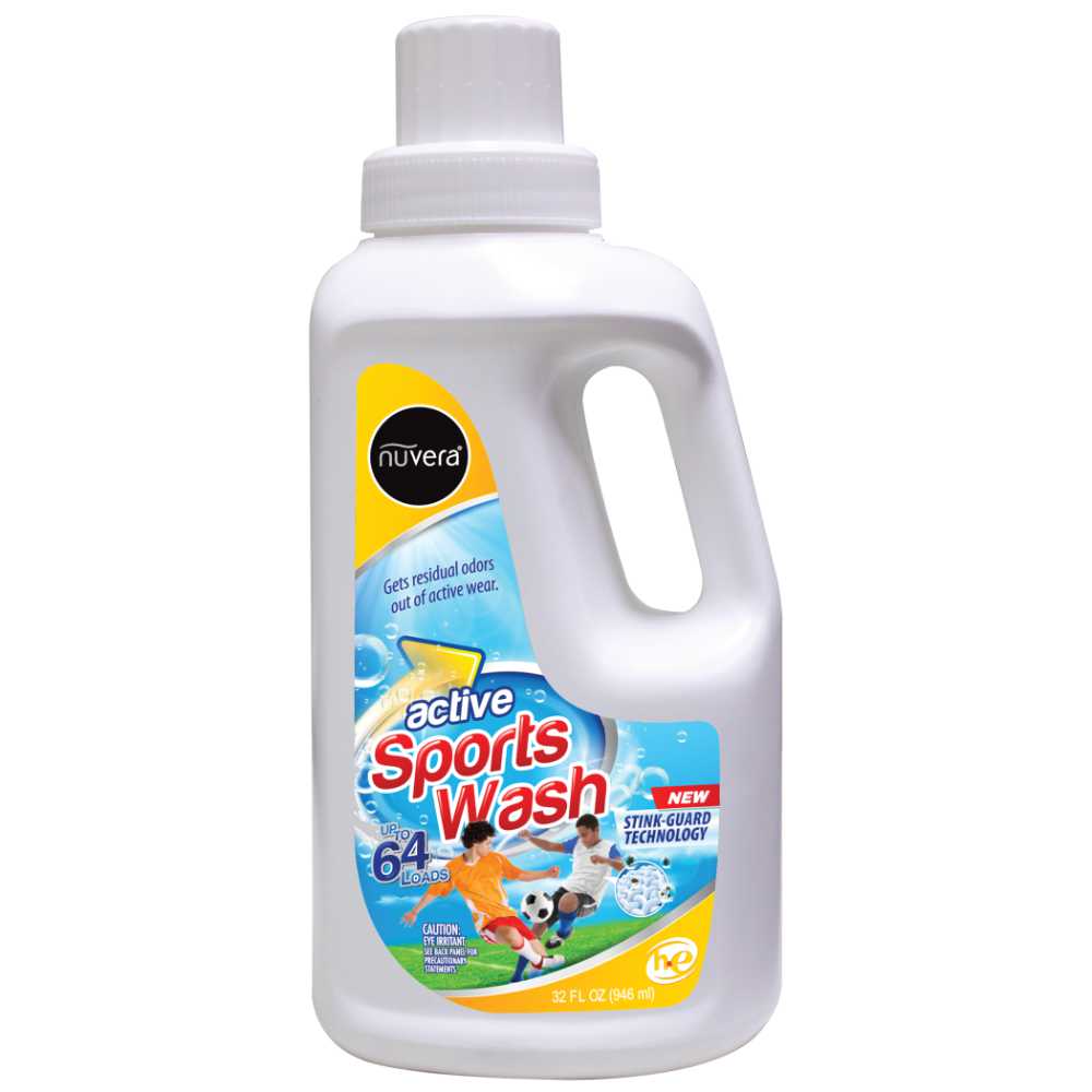Nuvera Active Sports Wash Laundry Detergent - front