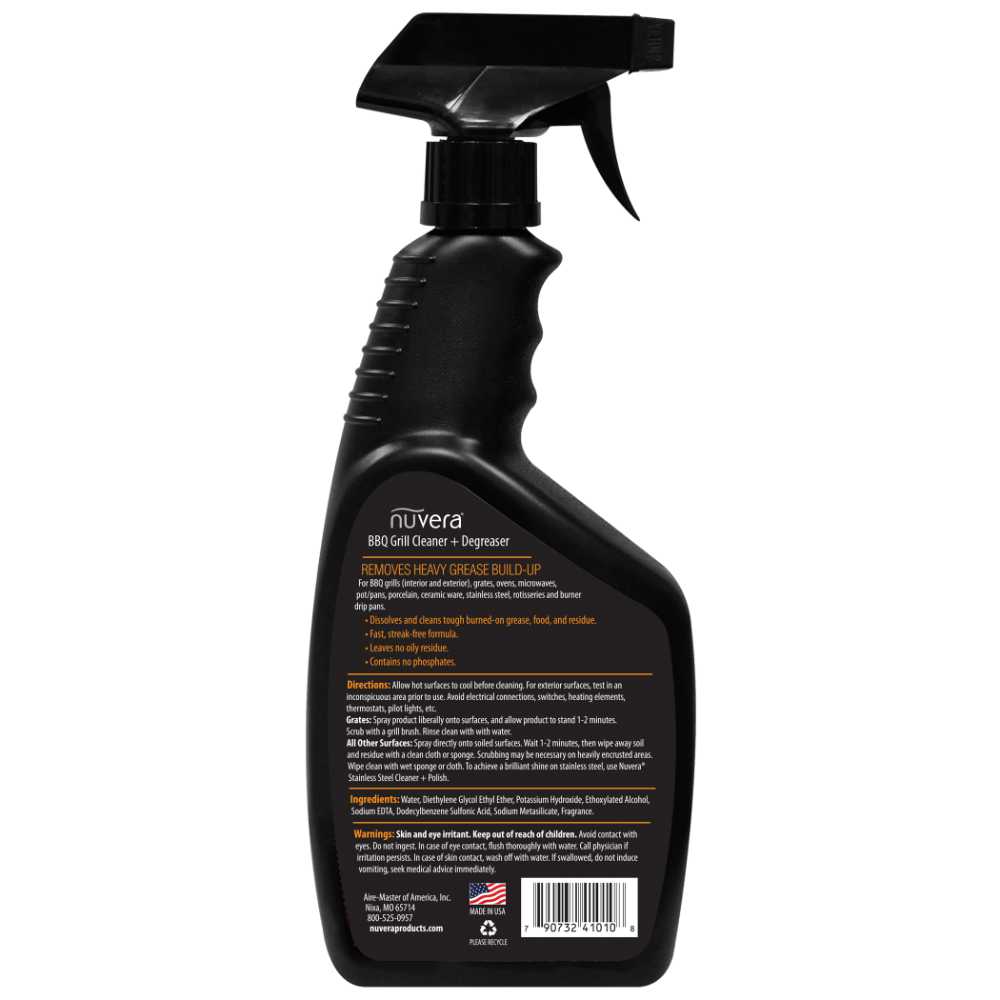 Nuvera BBQ Grill Cleaner - back